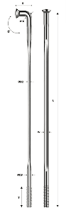 Pillar PSR wing spaken J-bend Rainbow
